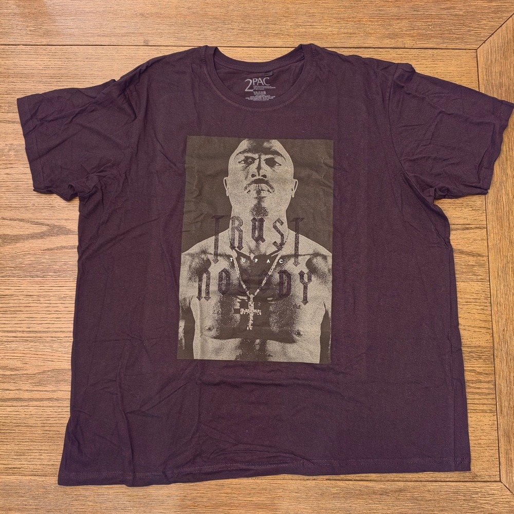 2Pac Tupac Shakur‎ Trust Nobody Black Graphic T-Shirt XXL